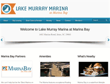 Tablet Screenshot of lakemurraymarinasc.com